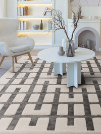 Valley Rug - Charcoal/Ivory Junction