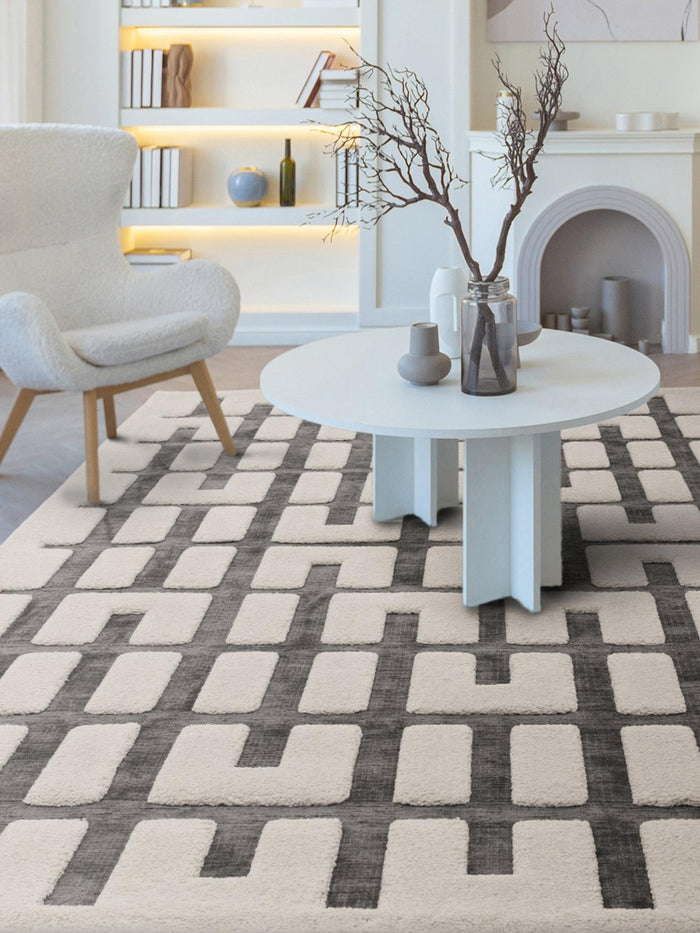 Valley Rug - Charcoal/Ivory Junction