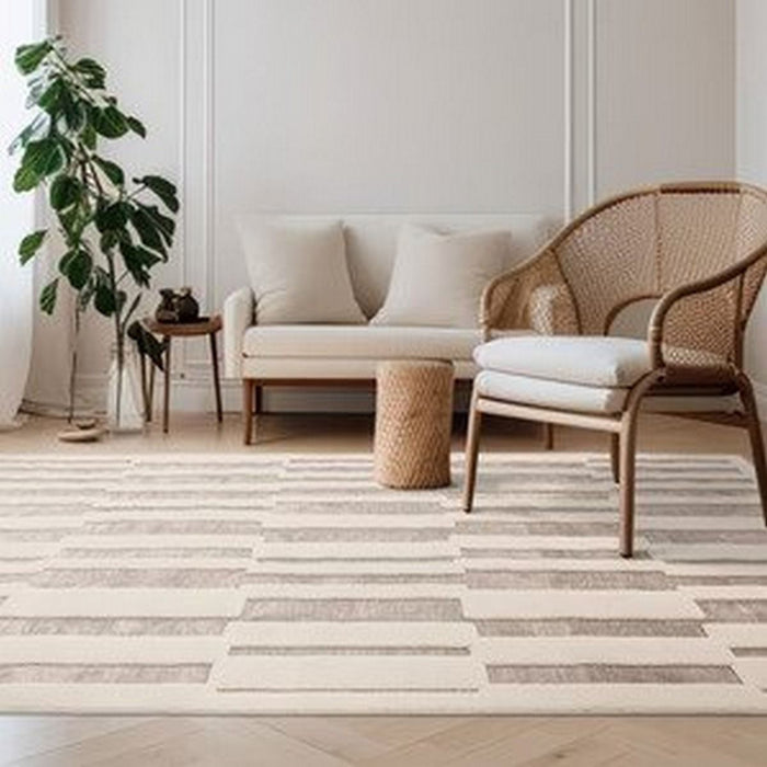 Valley Rug - Natural/Ivory Tile