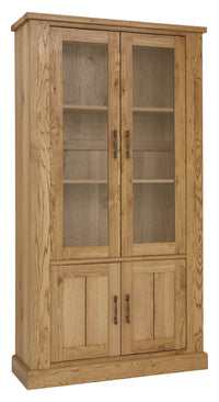 Westbury Display Cabinet - Rustic Oak