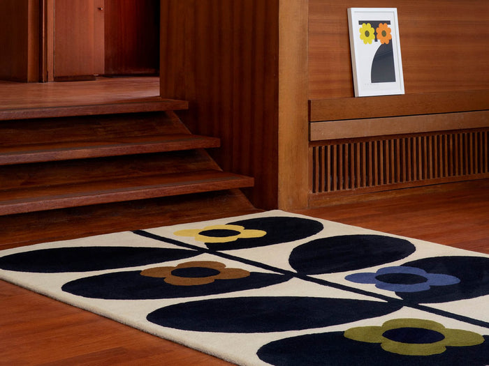 Orla Kiely Rug - Wild Rose Fawn