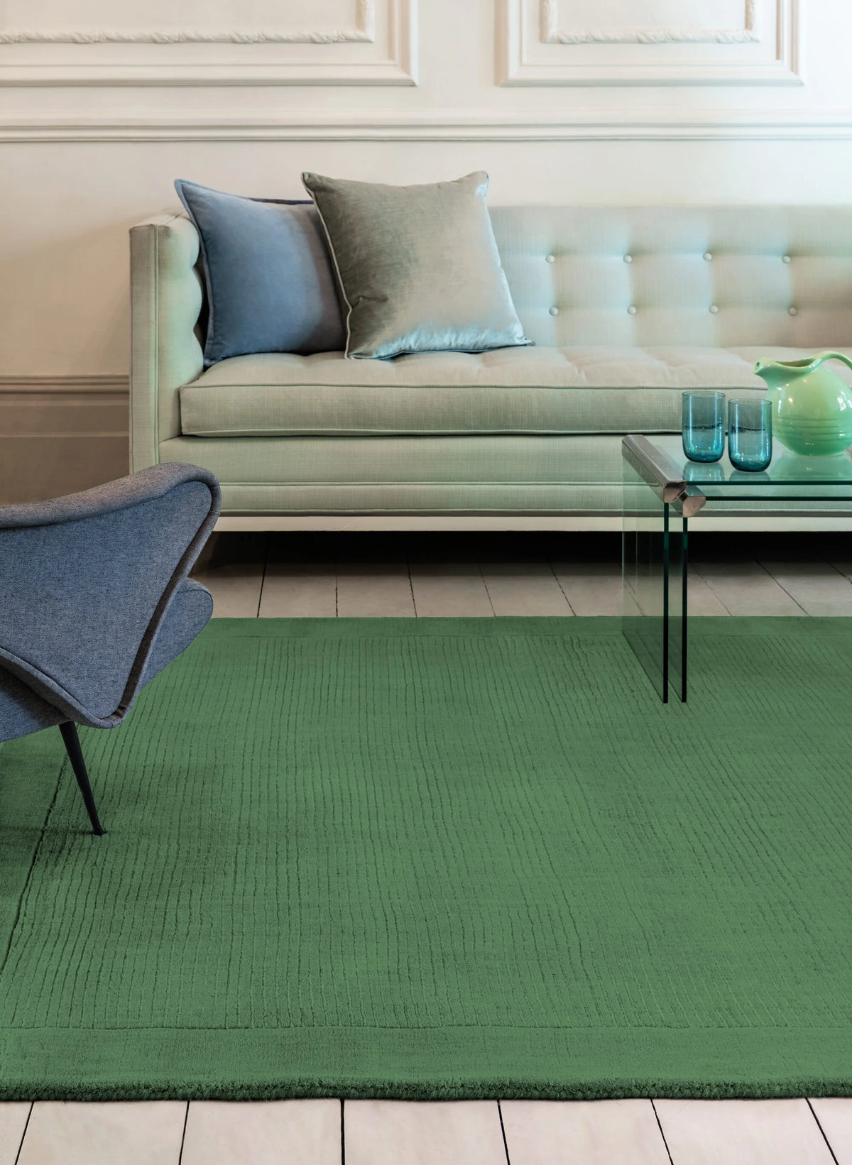 York Rug - Forest Green