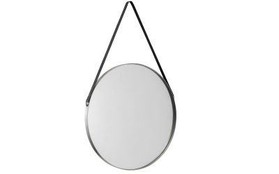 OPERA ROUND PEWTER MIRROR