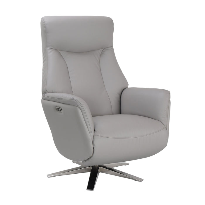 Houston Swivel Recliner & Integrated Footstool