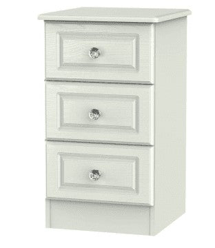 Welcome 3 Drawer Bedside - Cashmere -  Star Buy