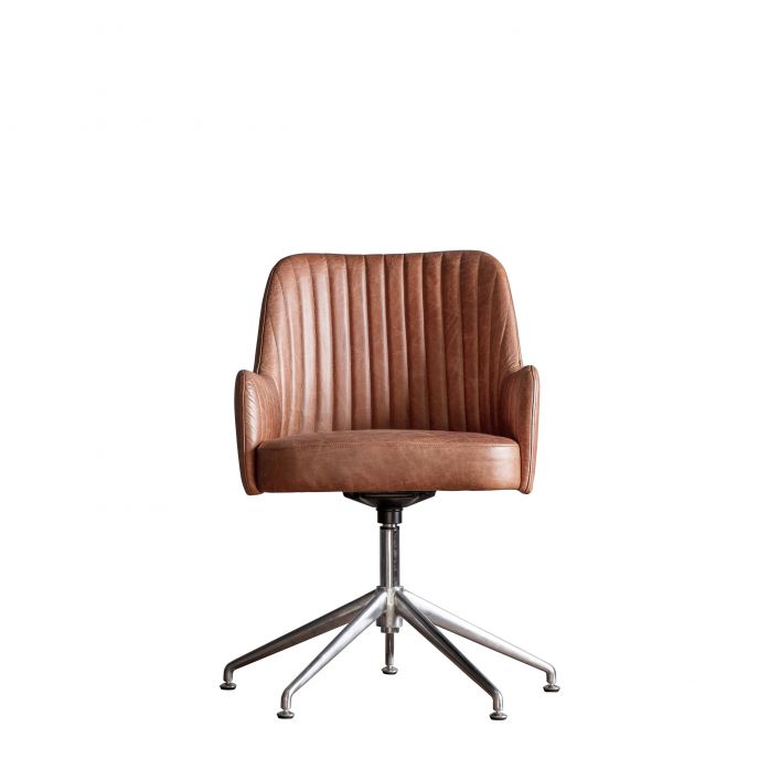 Currie - Leather Swivel Chair