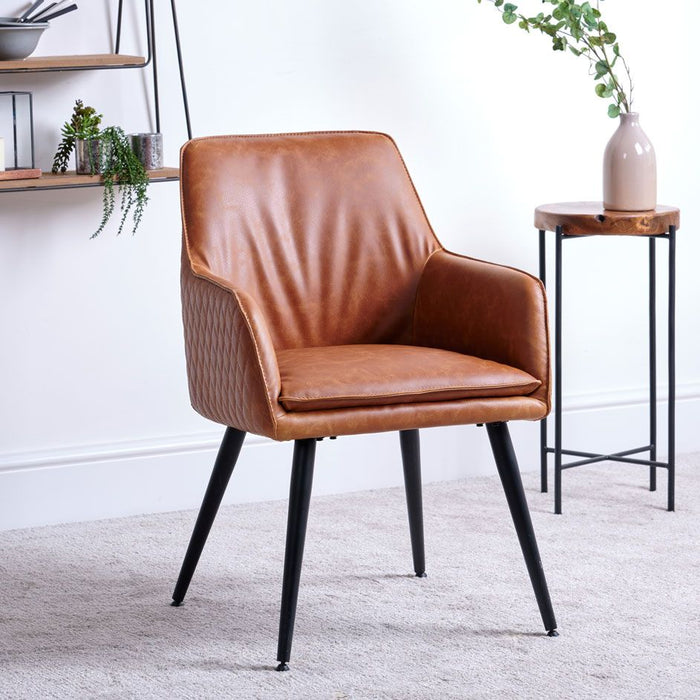 Oliver Armchair - Tan (pair)