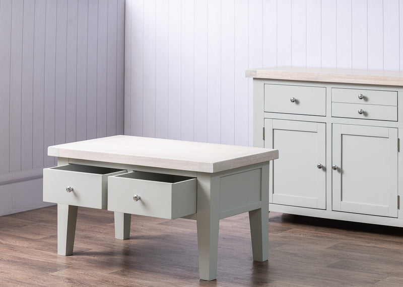 *CLEARANCE* Arran - Coffee Table 2 Drawers (DAM207P) - TO CLEAR