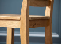Skye - Dining Cross Back Chair, Wood Seat (DAM535N)