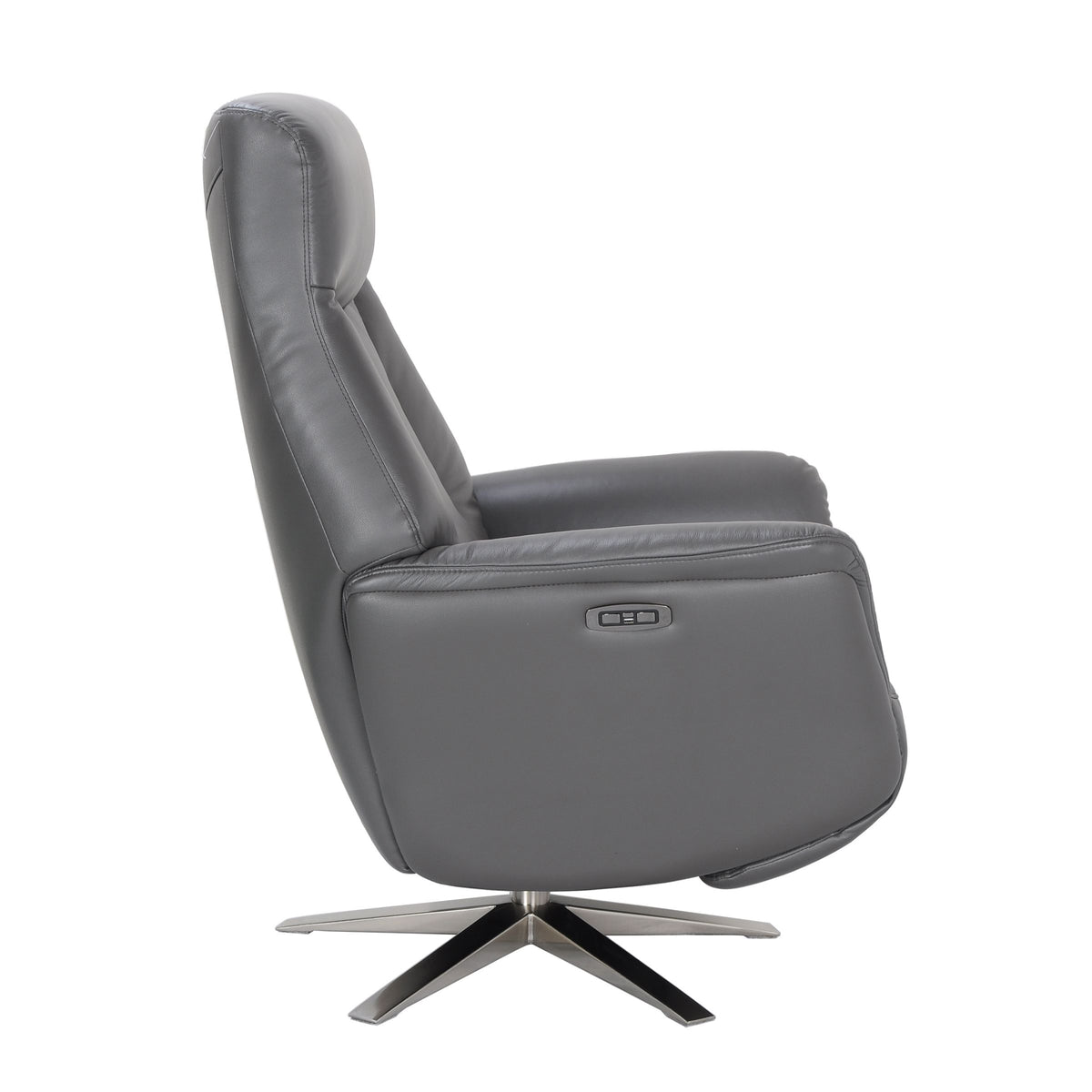 Houston Swivel Recliner & Integrated Footstool
