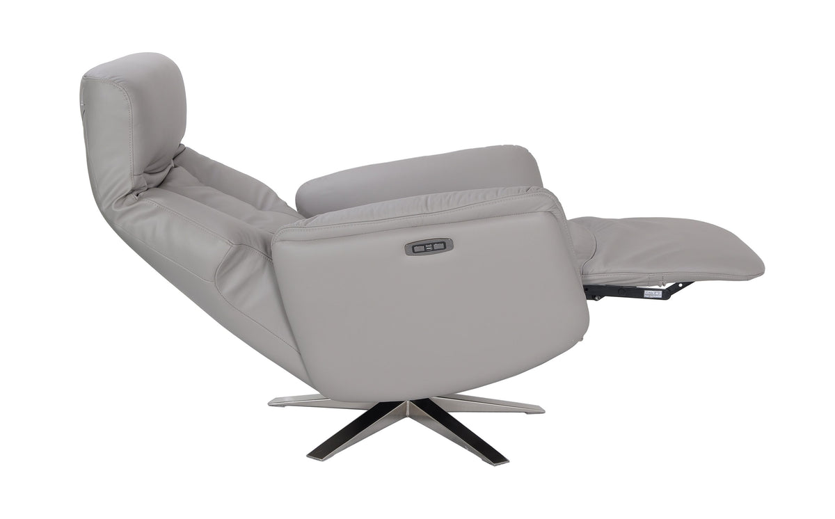 Houston Swivel Recliner & Integrated Footstool