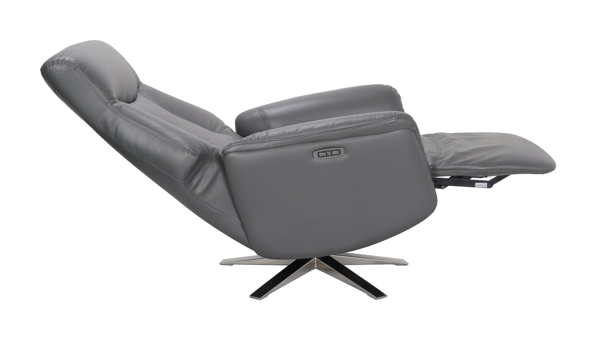 Houston Swivel Recliner & Integrated Footstool