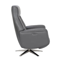 Houston Swivel Recliner & Integrated Footstool
