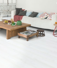 Quick Step - White Plank Laminate Flooring