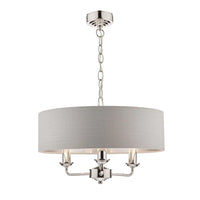 Laura Ashley - Sorrento Lighting Collection - Nickel and Charcoal