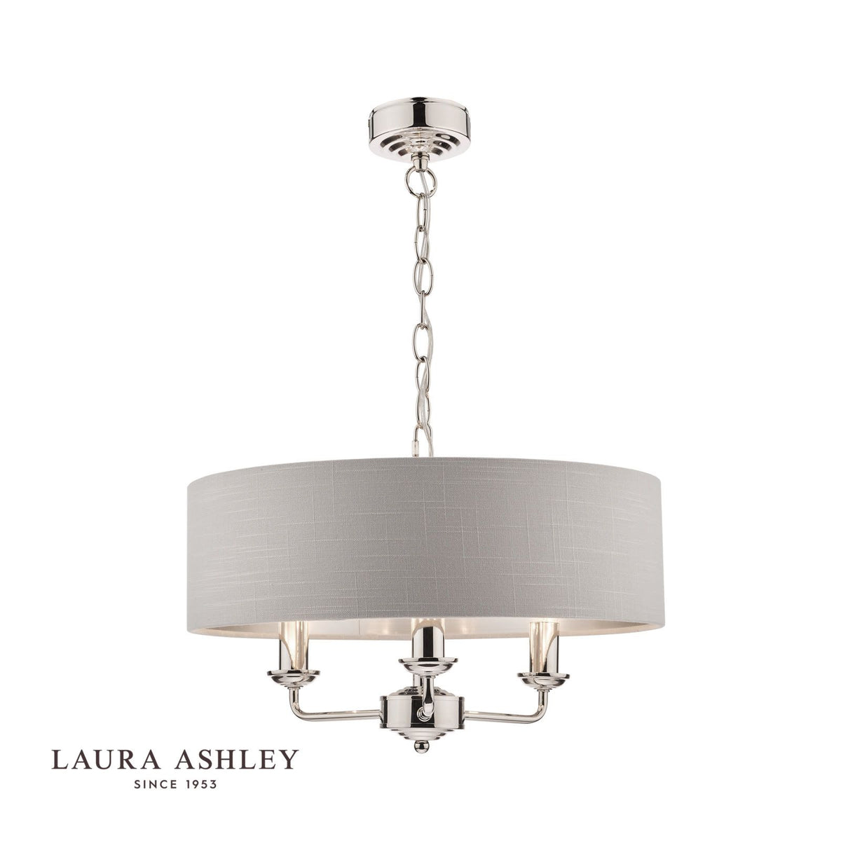Laura Ashley - Sorrento Lighting Collection - Nickel and Silver