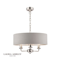 Laura Ashley - Sorrento Lighting Collection - Nickel and Silver