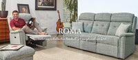 Sherbourne Roma Standard 3 Seater Sofa & Power Recliner Chair