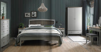 Whitby Scandi Oak & Warm Grey - Bedstead