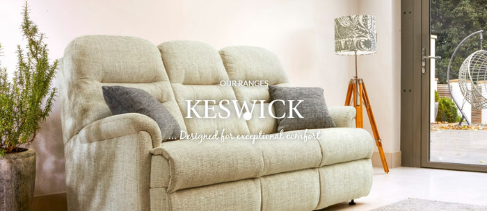 Sherborne Keswick 3 Seater Sofa and  Chair - Kimberley Silver