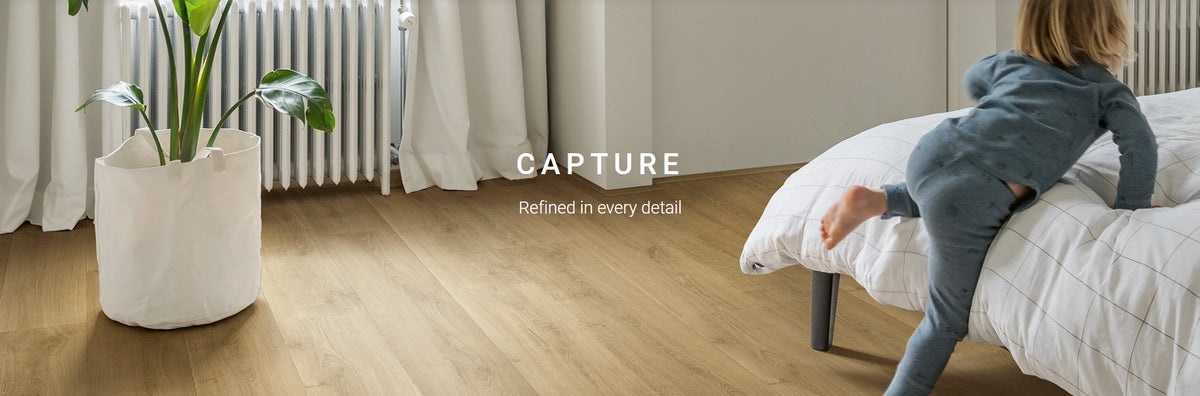 Quickstep Capture Laminate Flooring - Brushed Oak Warm Natural