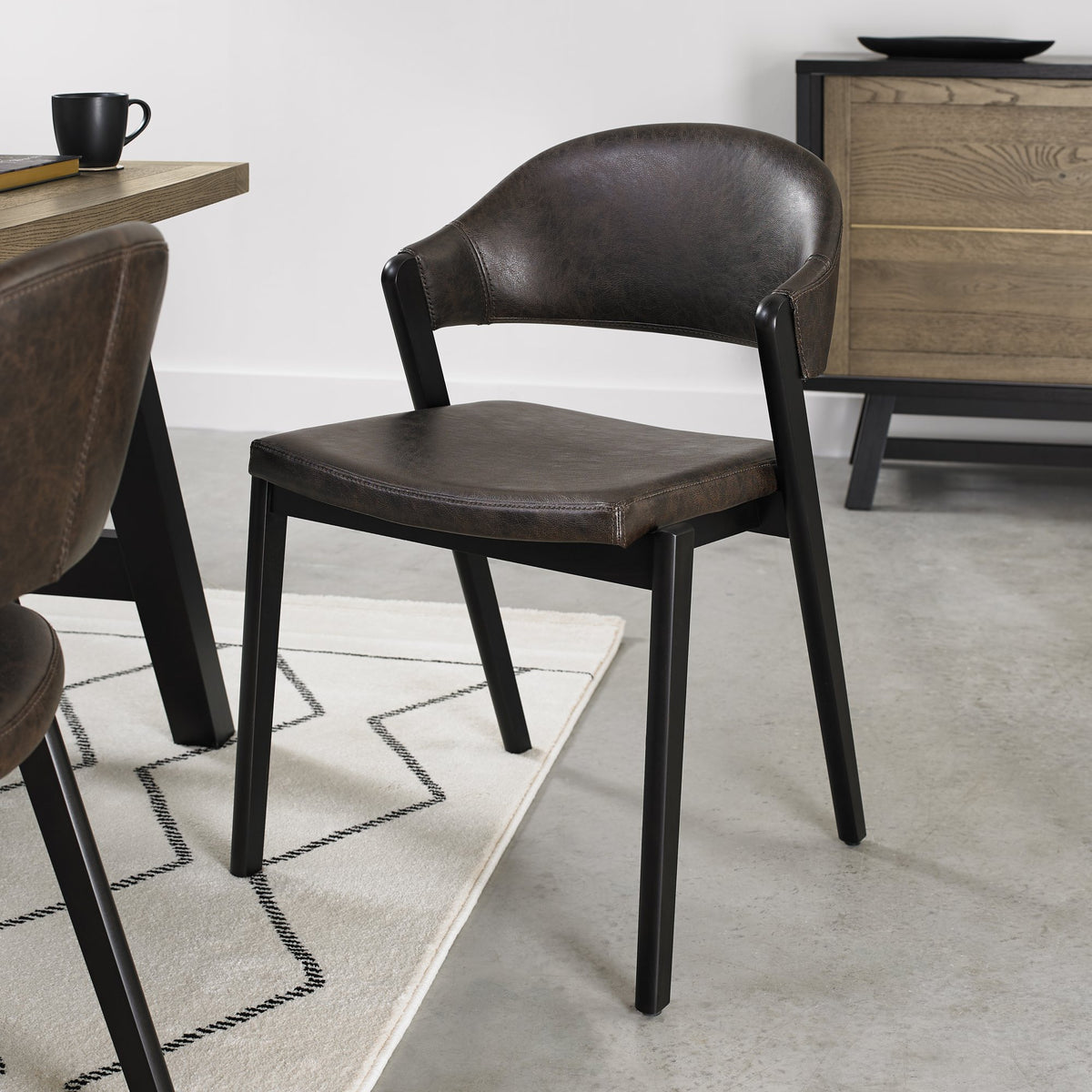 Camden Dining Collection - Weathered Oak and Peppercorn