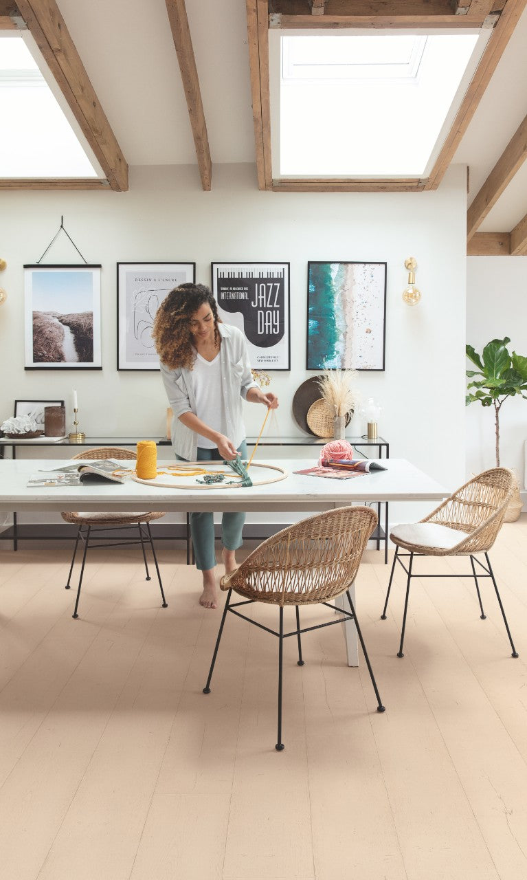 Quickstep Capture Laminate Flooring - Painted Oak Rose