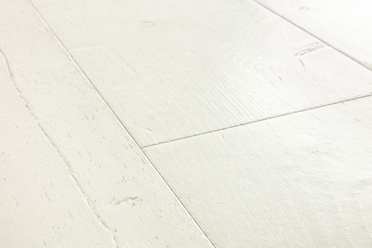 Quickstep Capture Laminate Flooring - Painted Oak White