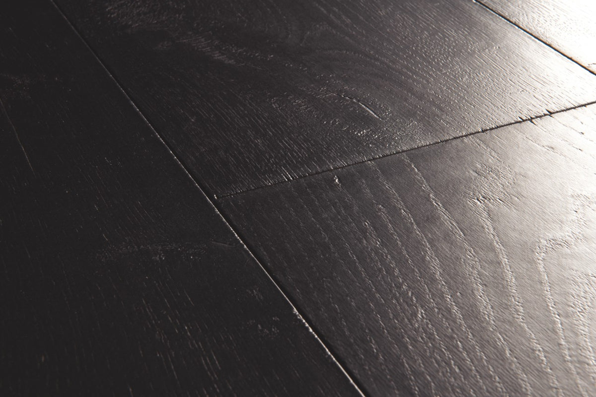 Quickstep Capture Laminate Flooring - Painted Oak Black