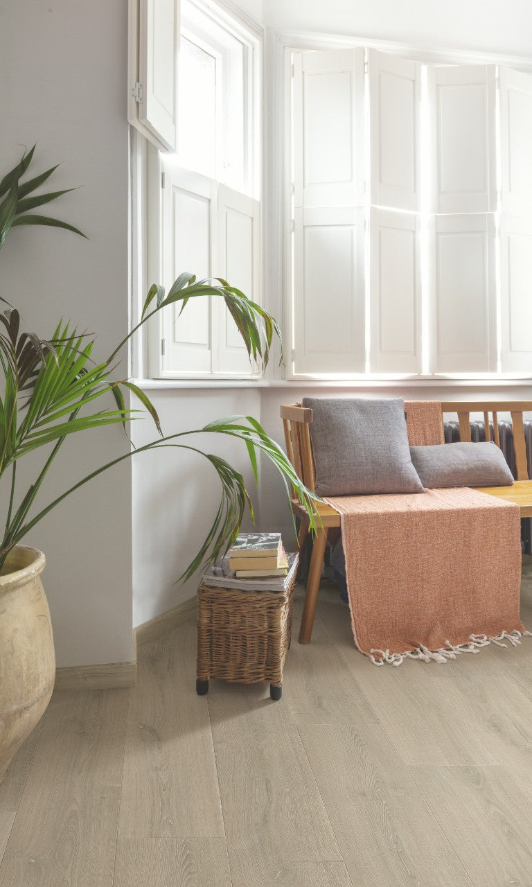 Quickstep Capture Laminate Flooring - Brushed Oak Beige