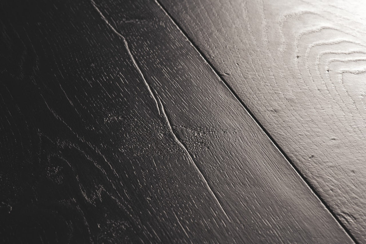 Quickstep Capture Laminate Flooring - Painted Oak Black