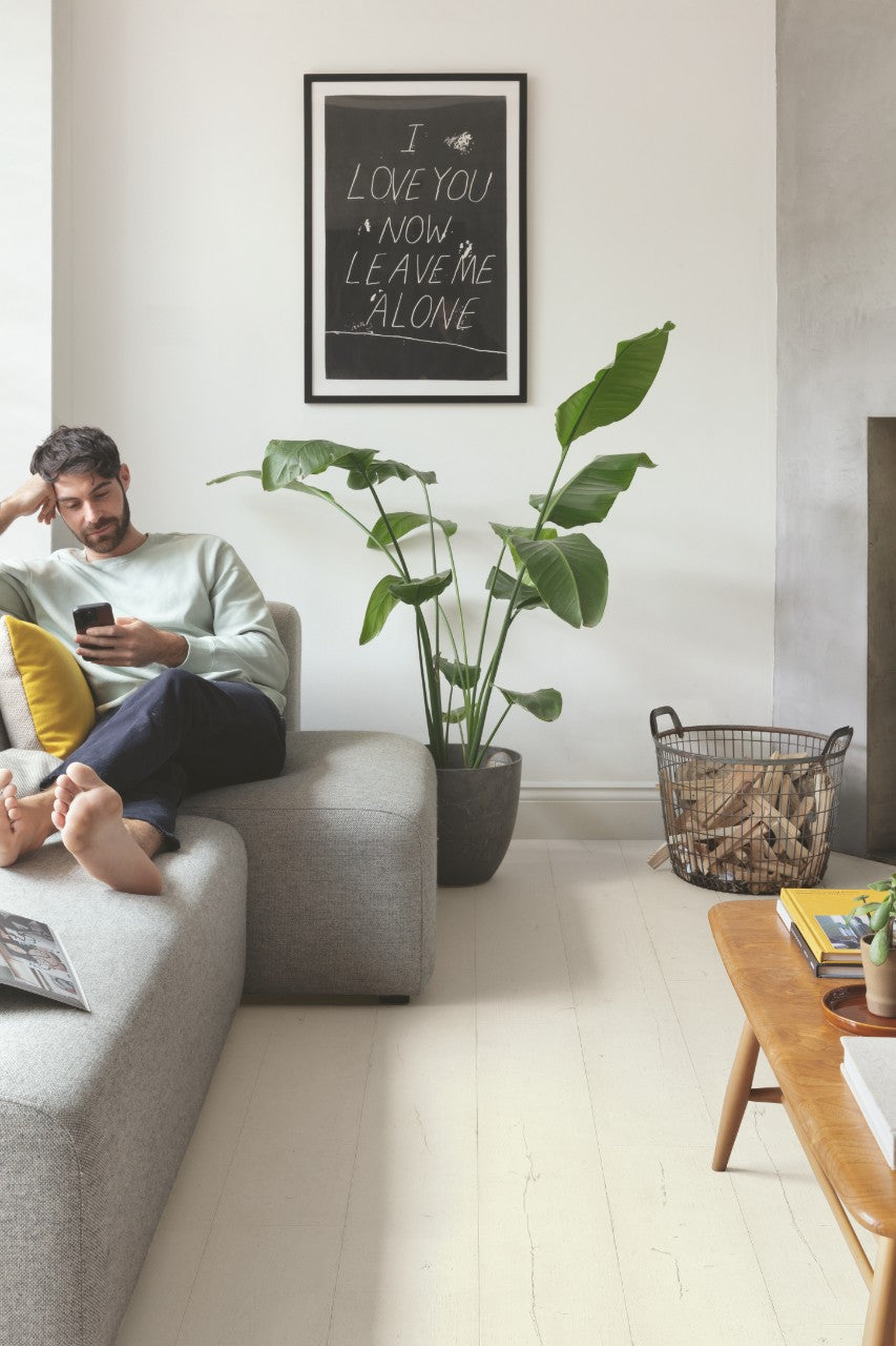 Quickstep Capture Laminate Flooring - Painted Oak White
