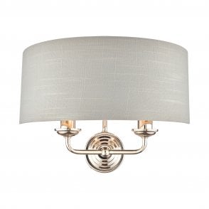 Laura Ashley - Sorrento Lighting Collection - Nickel and Charcoal