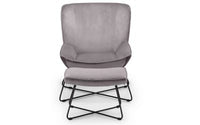 Mila Velvet Chair & Stool