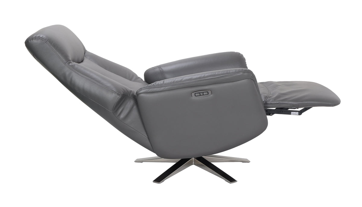 Houston Swivel Recliner & Integrated Footstool