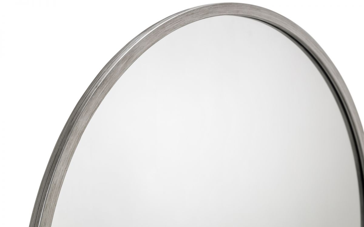 OCTAVE ROUND PEWTER WALL MIRROR